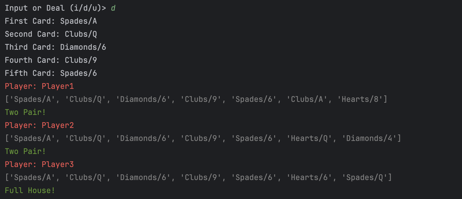 Network-based Poker game