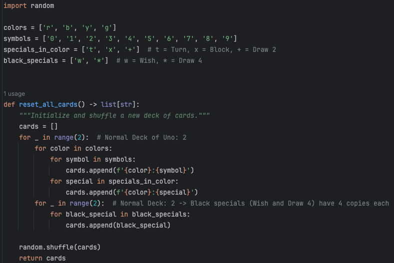 Variable Declare Cards