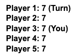 User's cards left